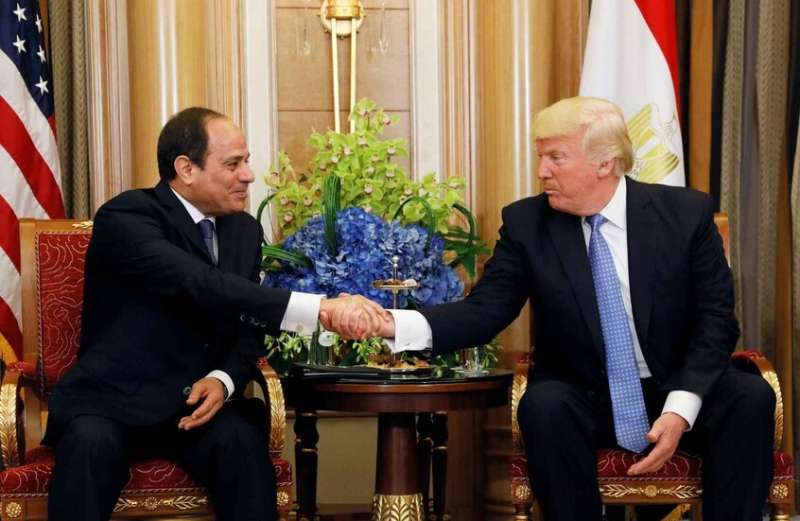الرئيس السيسي وترامب 