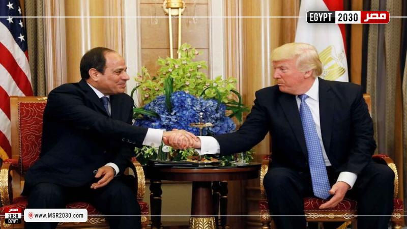 الرئيس السيسي وترامب 