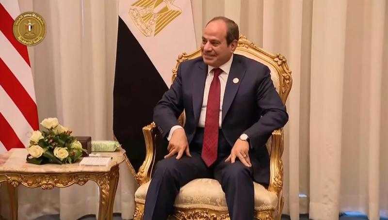 الرئيس السيسي: نثمن دور الرئيس ترامب الدافع لجهود السلام في الشرق الأوسط
