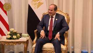 الرئيس السيسي: نثمن دور الرئيس ترامب الدافع لجهود السلام في الشرق الأوسط