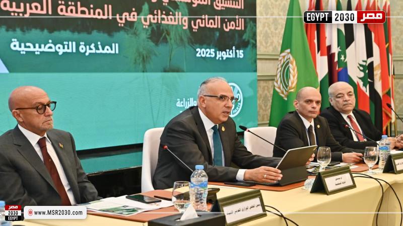 وزير الري ونظيره الأردني يفتتحان أعمال المجلس الوزاري المشترك لوزراء المياه والزراعة العرب