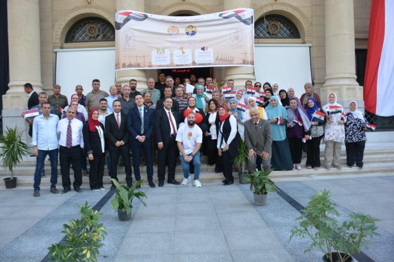 كلية التجارة جامعة القاهرة تحوّل أروقتها إلى ”ميدان وفاء” في ذكرى نصر أكتوبر