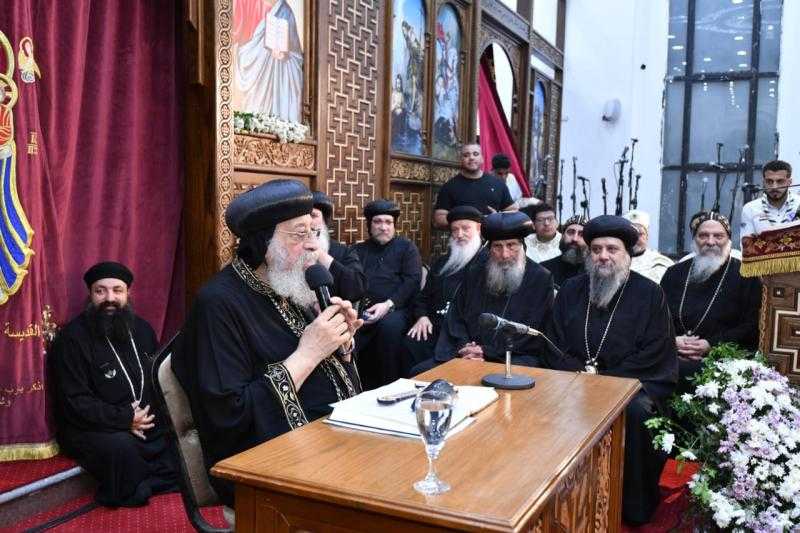 في اجتماع الأربعاء.. البابا تواضروس يشيد بتوقيع اتفاقية إنهاء الحرب في غزة