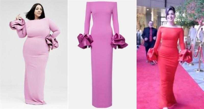 بسعر مبالغ فيه.. شاهد مايان السيد وشيماء سيف بنفس الفستان