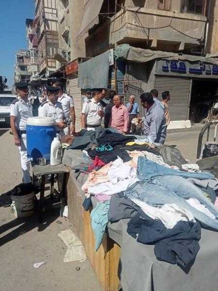 استمرار الحملات المكثفة لإزالة الإشغالات والتعديات بمحيط شوارع الحميدي والتجاري والشرقية بحي العرب