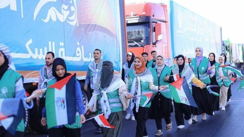 قافلة التحالف الوطني لدعم غزة رقم 12 تنطلق من مصر محملة بالأمل والإغاثة الإنسانية