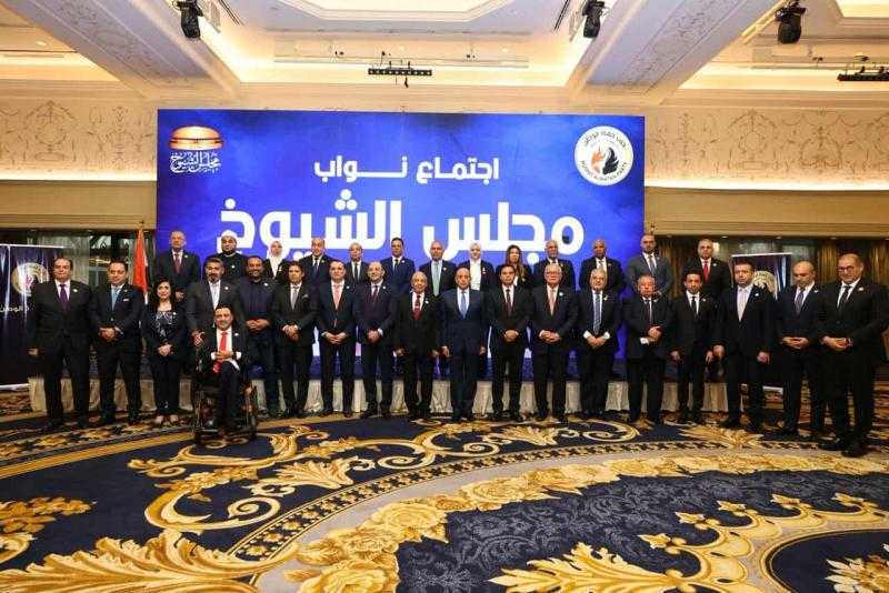 رئيس حزب حماة الوطن يعقد اجتماعا مع أعضاء الحزب المعينين بمجلس الشيوخ