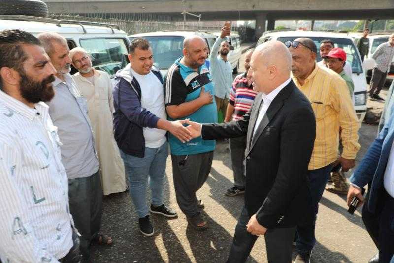 محافظ القاهرة يتفقد عدد من مواقف سيارات النقل الجماعي