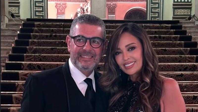 داليا البحيري تتألق بصورة رومانسية مع زوجها