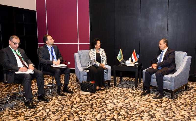 وزير الخارجية يلتقي المديرة التنفيذية لوكالة الاتحاد الأفريقي للتنمية (النيباد)