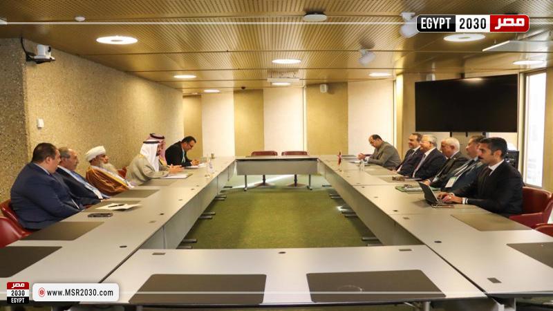 لقاء محمد بن أحمد اليماحي رئيس البرلمان العربي والمستشار الدكتور حنفي جبالي رئيس مجلس النواب