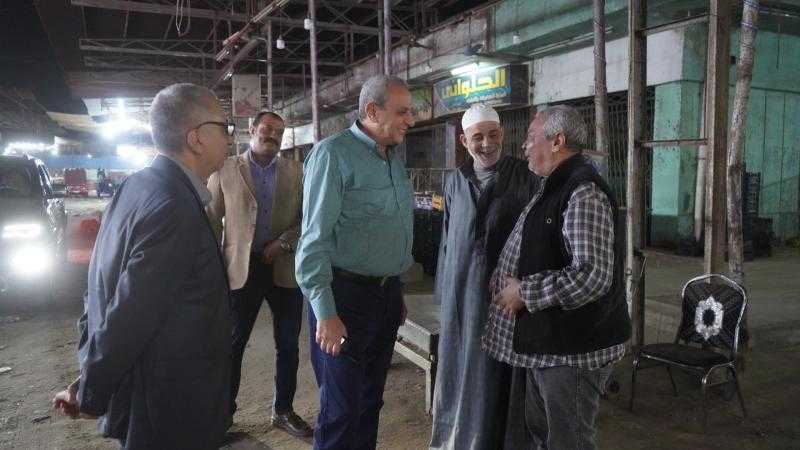 محافظ الغربية في جولة ليلية مفاجئة بطنطا لمتابعة أعمال النظافة والتجميل ورفع الإشغالات