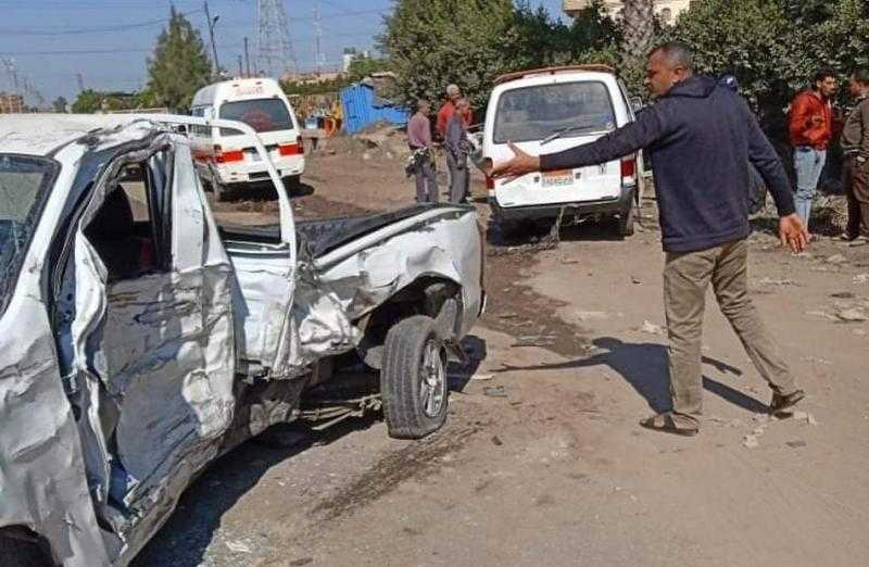إصابة 6 أشخاص في حادث تصادم  بمدينة أسوان الجديدة
