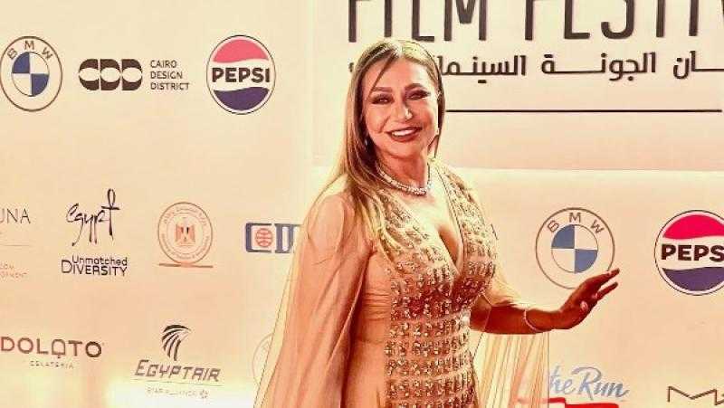 ليلى علوي تتألق في مهرجان الجونة السينمائي