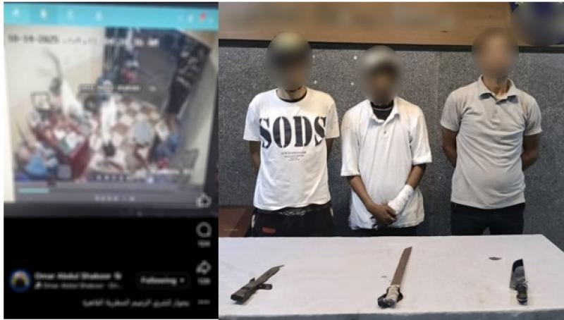 القبض على 3 أشخاص اعتدوا على مسن داخل محل بالمطرية