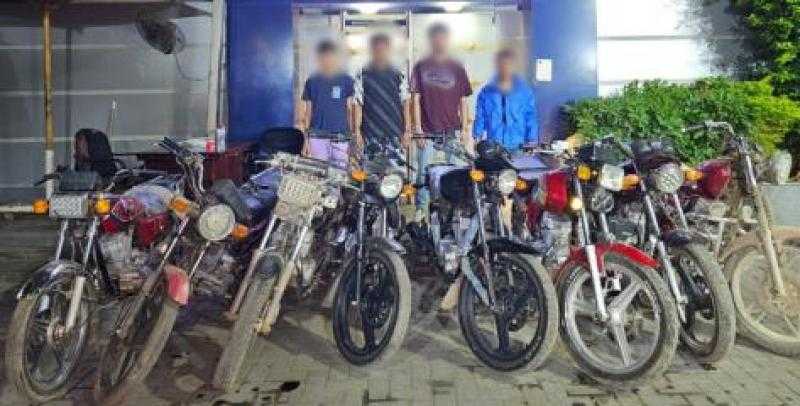القبض على عاطل وبحوزته 8 دراجات نارية مسروقة بالمعادى