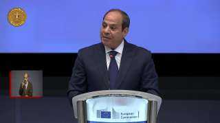 الرئيس السيسي: نعتزم تعزيز الشراكة الاستراتيجية مع الاتحاد الأوروبي على أسس عملية مستدامة