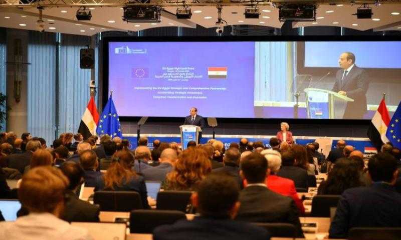 الرئيس السيسي وفن دير لاين ورئيس المجلس الأوروبي يشهدون توقيع عدد من الاتفاقيات