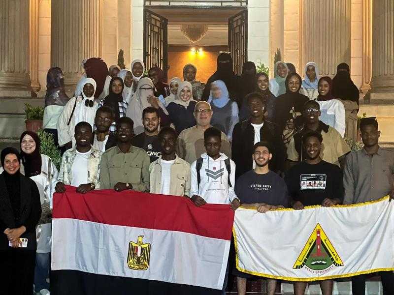جامعة بنها تنظم رحلة ترفيهية للطلاب الوافدين لدعم السياحة الداخلية