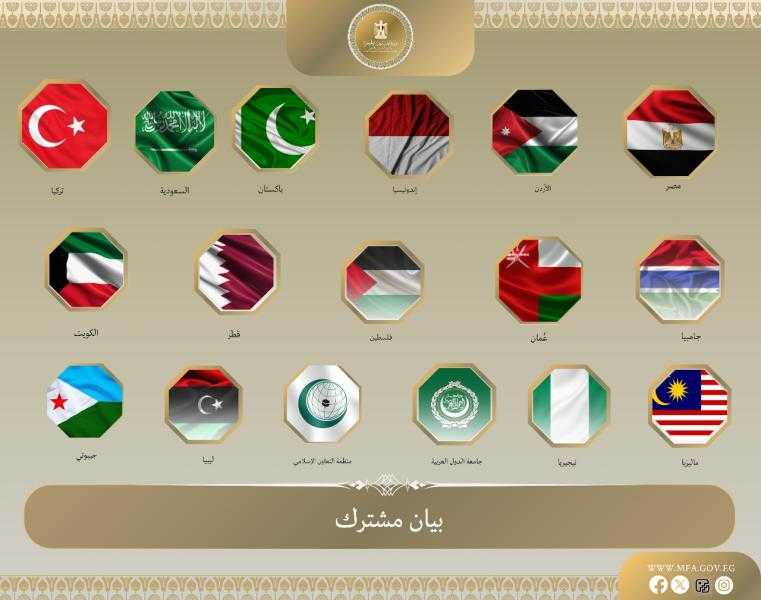 مصر و16 دولة يدينون مصادقة الكنيست الإسرائيلي على مشروعي قانونين لفرض ”السيادة الإسرائيلية” على الضفة الغربية