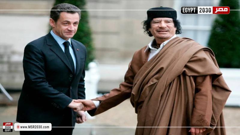 ساركوزي والقذافي