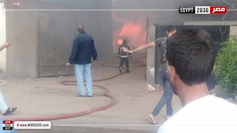 حريق داخل عقار بالعياط