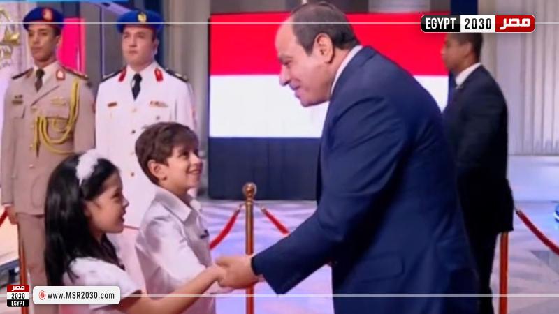 الرئيس السيسي يصل مقر احتفالية وطن السلام بالعاصمة الإدارية الجديدة