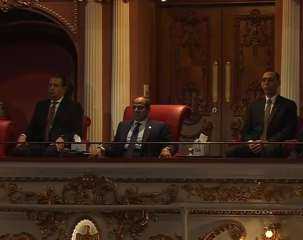الرئيس السيسي يشاهد فيلمًا تسجيليًا بعنوان «وطن السلام» الرئيس السيسي يشاهد فيلمًا تسجيليًا بعنوان «وطن السلام»