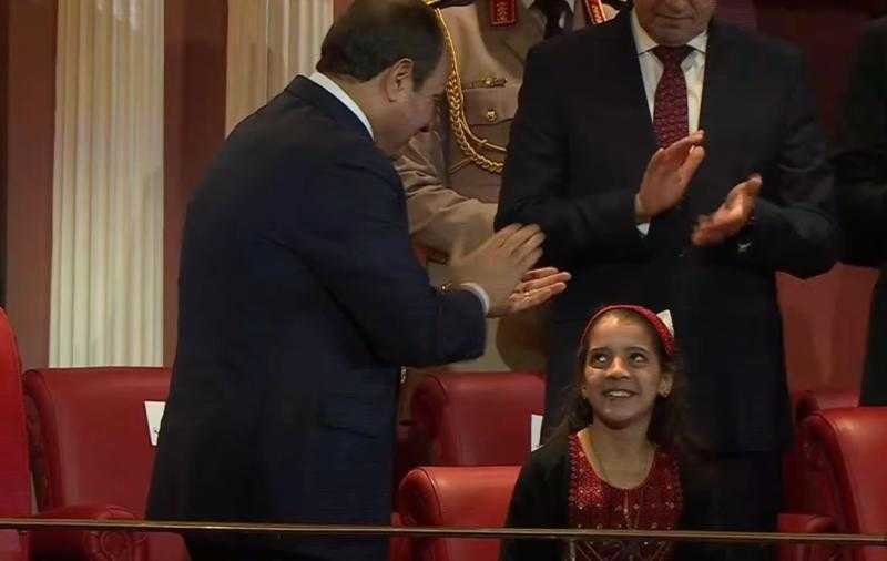 الرئيس السيسي يُلبي طلب الطفلة الفلسطينية «ريتاج»