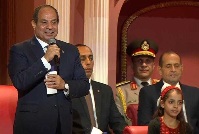 الرئيس السيسي: أوجه كل التحية والتقدير للمصريين