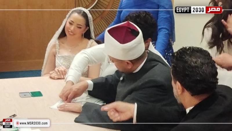 عقد قران أحمد جمال وفرح الموجي