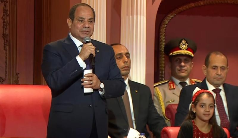 «الشعب الذي يرفض الهزيمة يعينه الله على النصر».. رسائل الرئيس السيسي خلال احتفالية «وطن السلام»