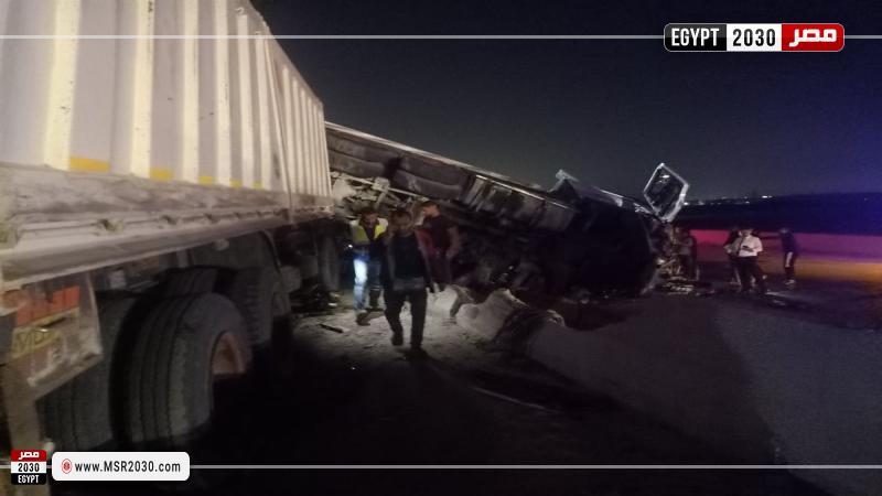 حادث مروع بطريق السويس