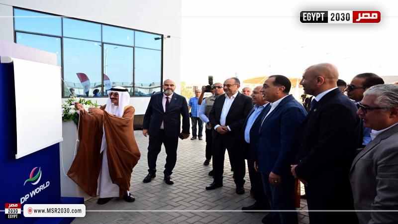 مدبولي يفتتح موانئ دبي العالمية مصر للخدمات اللوجستية