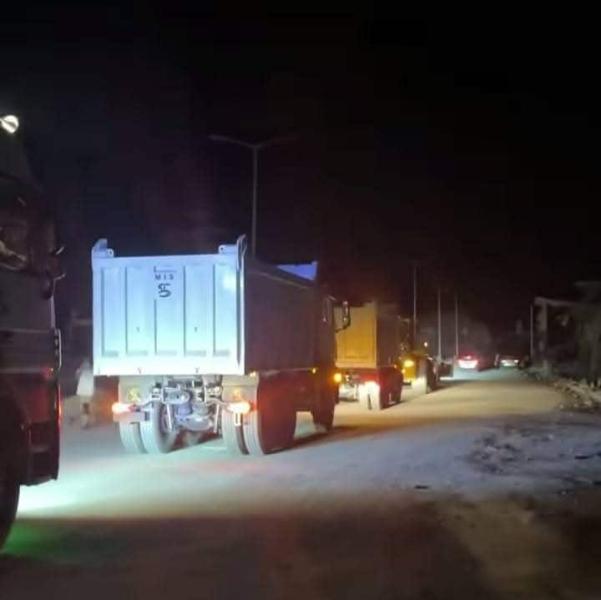 معدات مساعده لغزة 