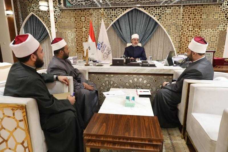 مفتي الجمهورية يجتمع بمدير مركز الإمام الليث بن سعد لفقه التعايش