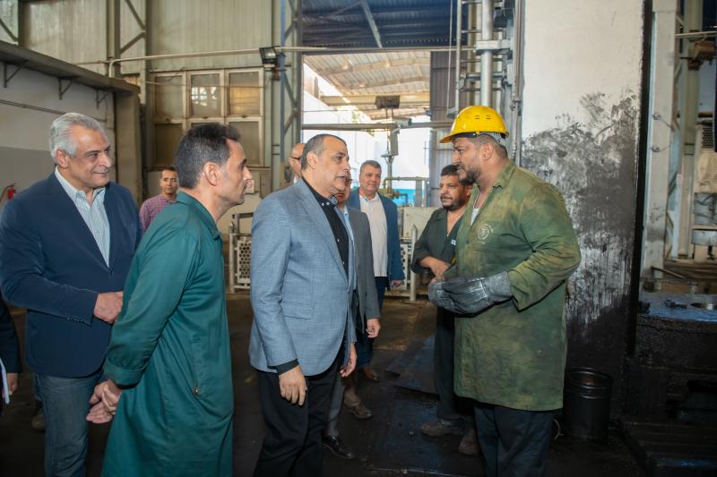 جانب من زيارة وزير الإنتاج الحربي
