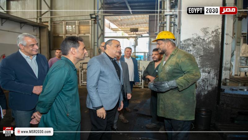 جانب من زيارة وزير الإنتاج الحربي