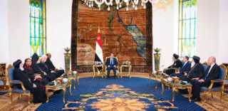 الرئيس السيسي يستقبل وفد مجلس الكنائس العالمي