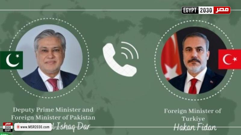 وزير خارجية باكستان يبحث هاتفيا مع نظيره التركي
