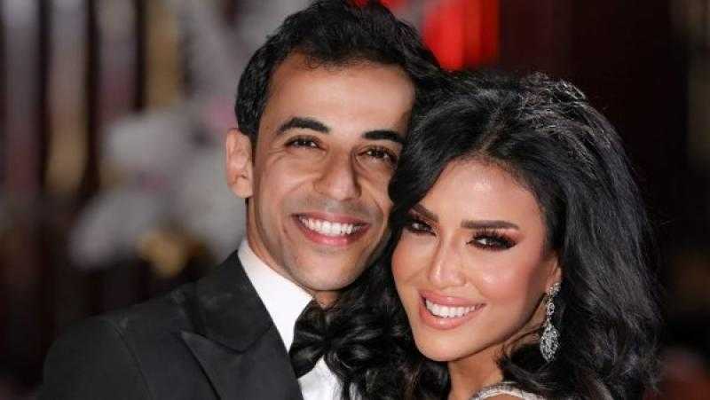 الإعلامية ريهام إبراهيم تحتفل بعقد قران شقيقها