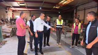 وزير العمل يقود حملة مفاجئة على مصانع العاشر... وزير العمل يقود حملة مفاجئة على مصانع العاشر من رمضان لمتابعة تطبيق الحد الأدنى للأجور