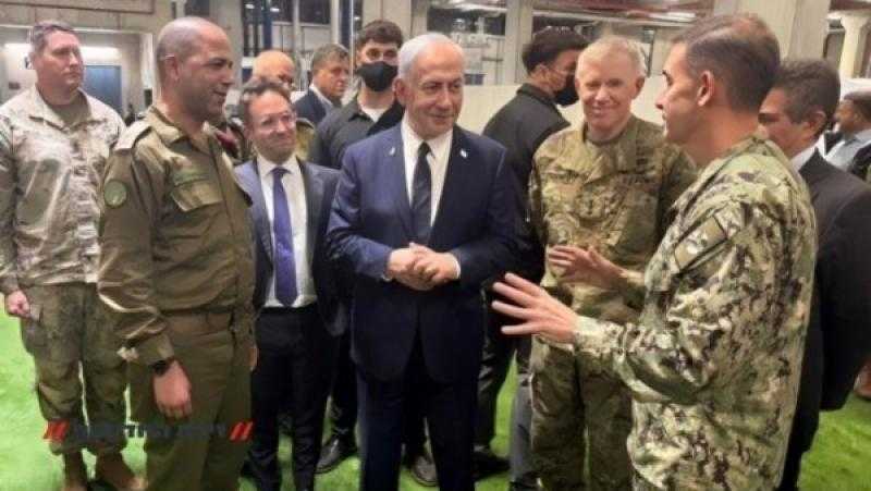 نتنياهو يزور مركز مراقبة وقف إطلاق النار بغزة في كريات جات