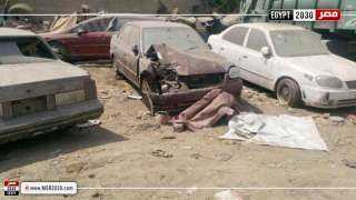 رفع 22 سيارة متهالكة من الشوارع والميادين خلال 24 ساعة