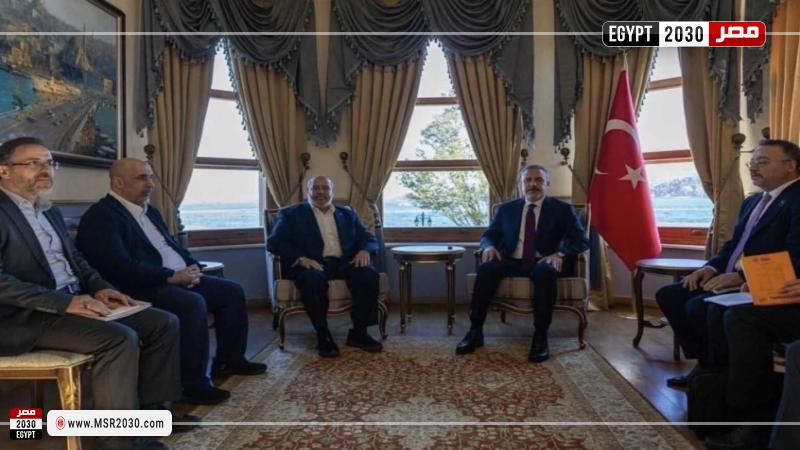وفد حماس يلتقي وزير الخارجية التركي لمناقشة أوضاع غزة والفلسطينيين