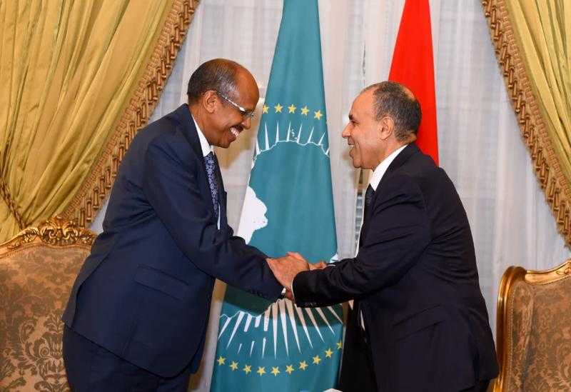 وزير الخارجية يلتقي رئيس مفوضية الاتحاد الأفريقي