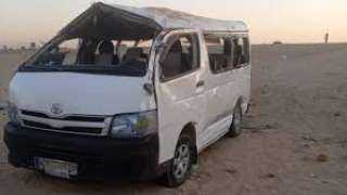 إصابة 8 أشخاص في انقلاب ميكروباص على طريق كفر الشيخ – دسوق