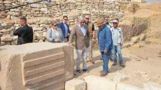 زاهي حواس يستقبل ملك بلجيكا بسقارة