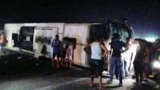 إصابة 8 أشخاص في انقلاب أتوبيس بحلوان إصابة 8 أشخاص في انقلاب أتوبيس بحلوان