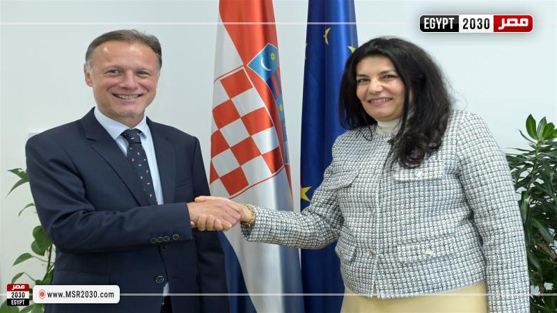 رئيس مجلس النواب الكرواتي يستقبل السفيرة المصرية